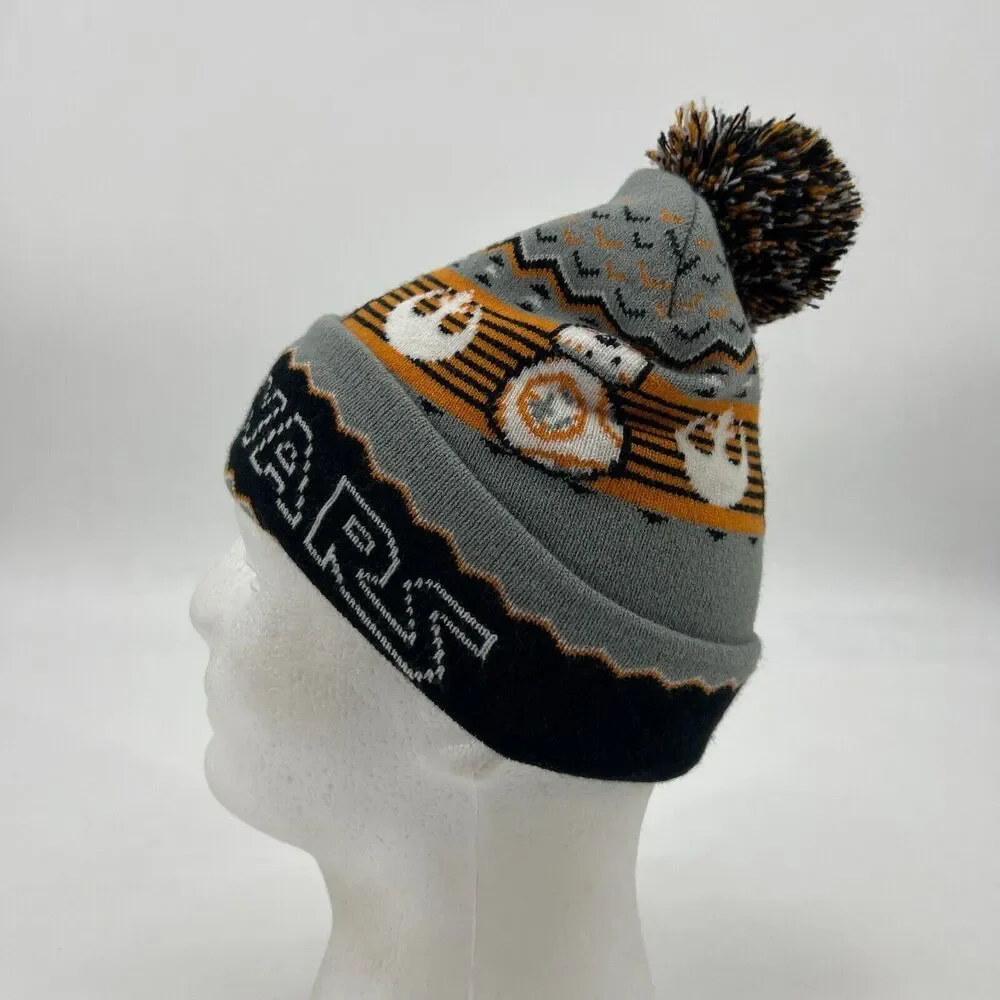 Star Wars R2D2 Beanie Youth Kids One Size Fitted Stretch Acrylic Winter Snow Cap